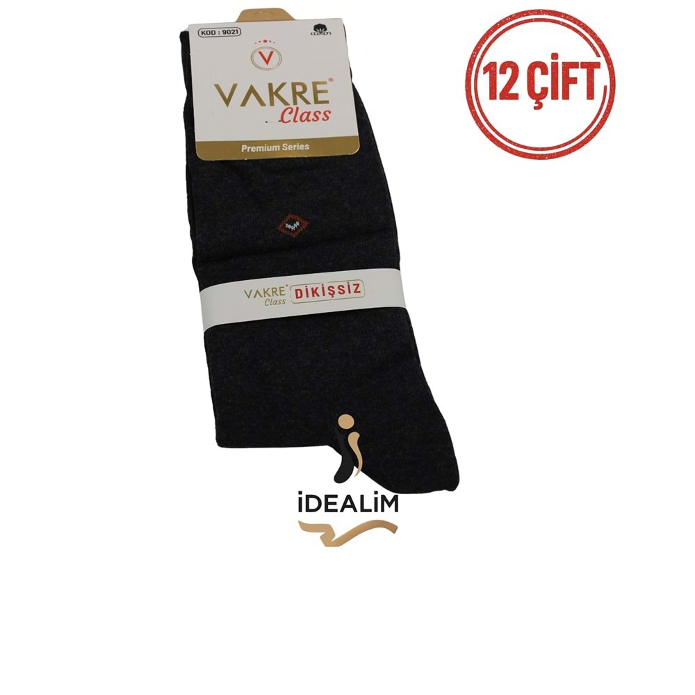 VAKRE 12Lİ ERKEK DİKİŞSİZ SOKET ÇORAP