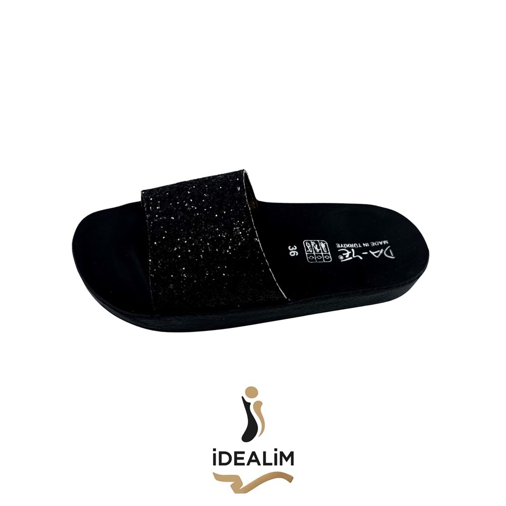 Bayan Taşlı Terlik - DAYE - BAYAN TAŞLI - SİYAH - 36