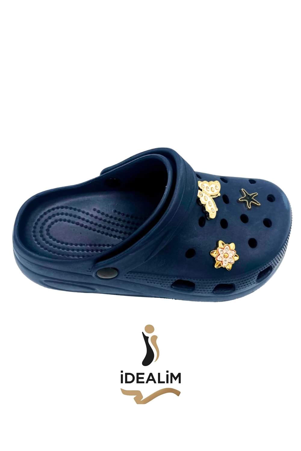 İDEALİM Rahat Tabanlı Yüksek Ölçekli Hastane Aşçı Hemşire Doktor Terliği - 225 İNCİ TAŞLI - LACİVERT - 37