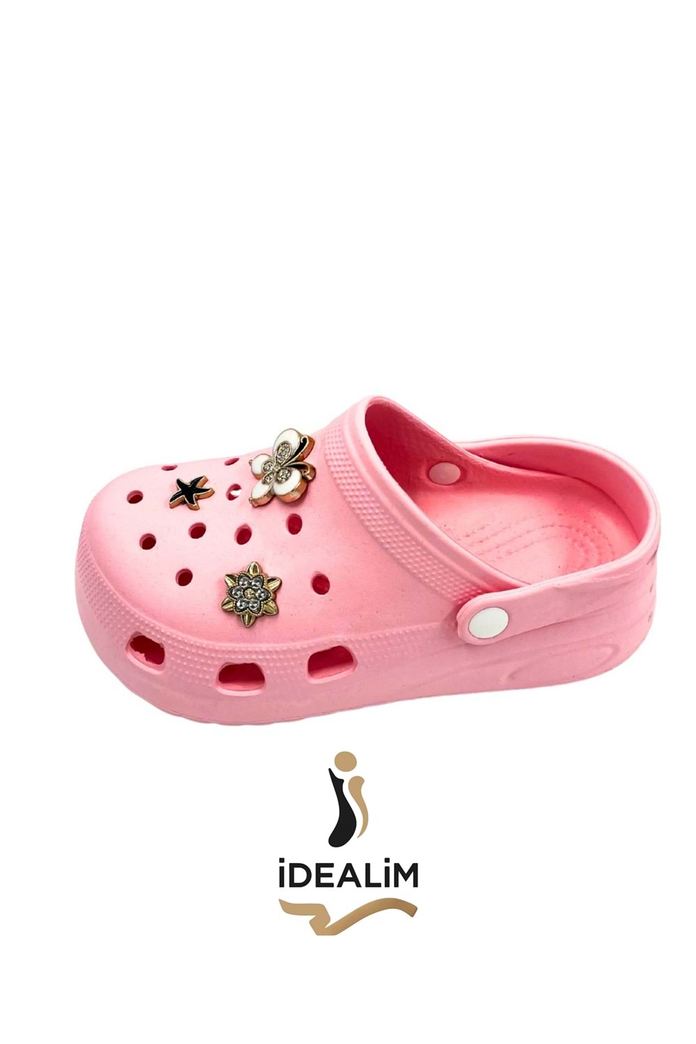 İDEALİM Rahat Tabanlı Yüksek Ölçekli Hastane Aşçı Hemşire Doktor Terliği - 225 TAŞLI - PEMBE - 39