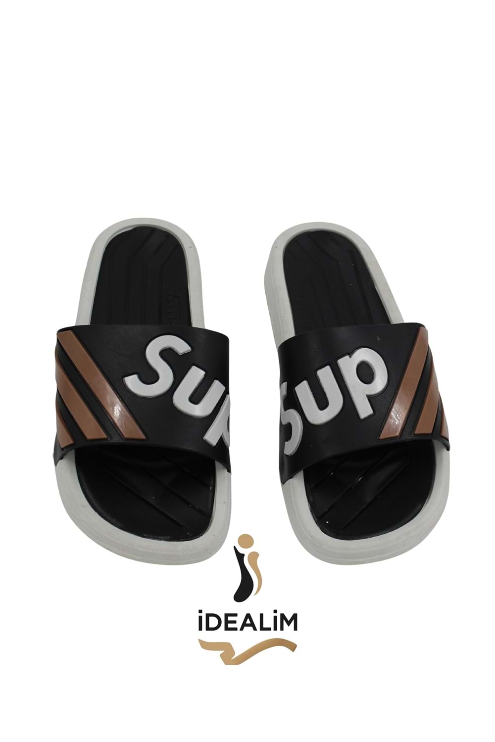 İDEALİM Merdane Rahat Pvc Taban Terlik - ART:007-1 VANS - KAHVE - 40/41