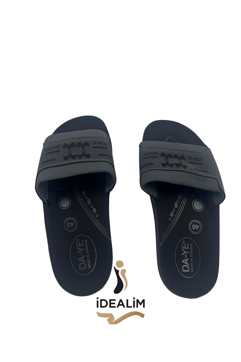 İDEALİM MERDANE RAHAT TABAN TERLİK - 25693 GARSON - GRİ - 40