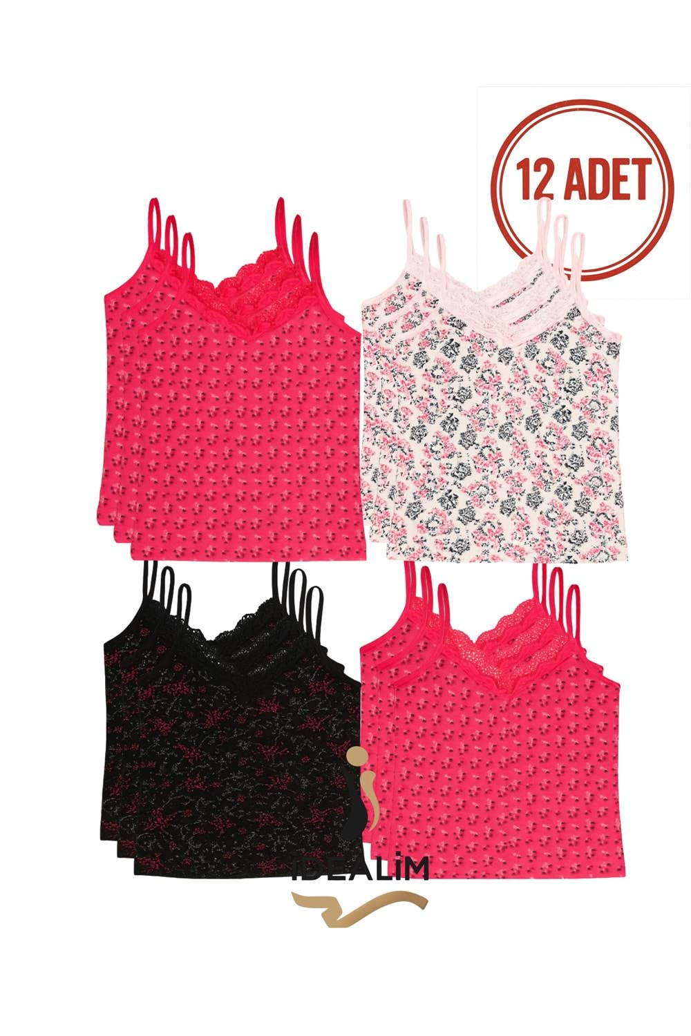 DORUK 12Lİ EMP BYN ATLET KARIŞIK RENK S-M