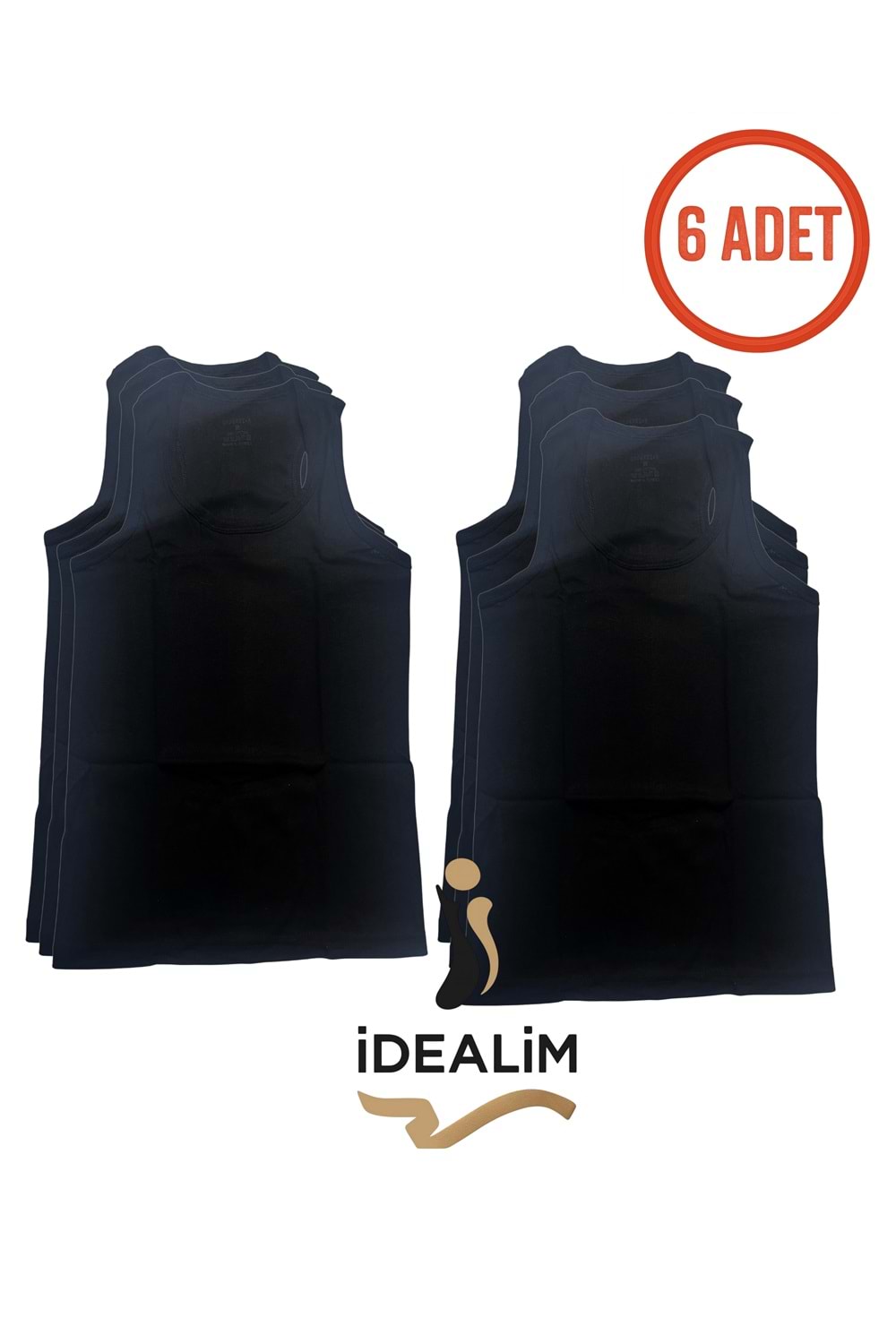 DORUK 6LI ERKEK SPORCU ATLET - SİYAH - M