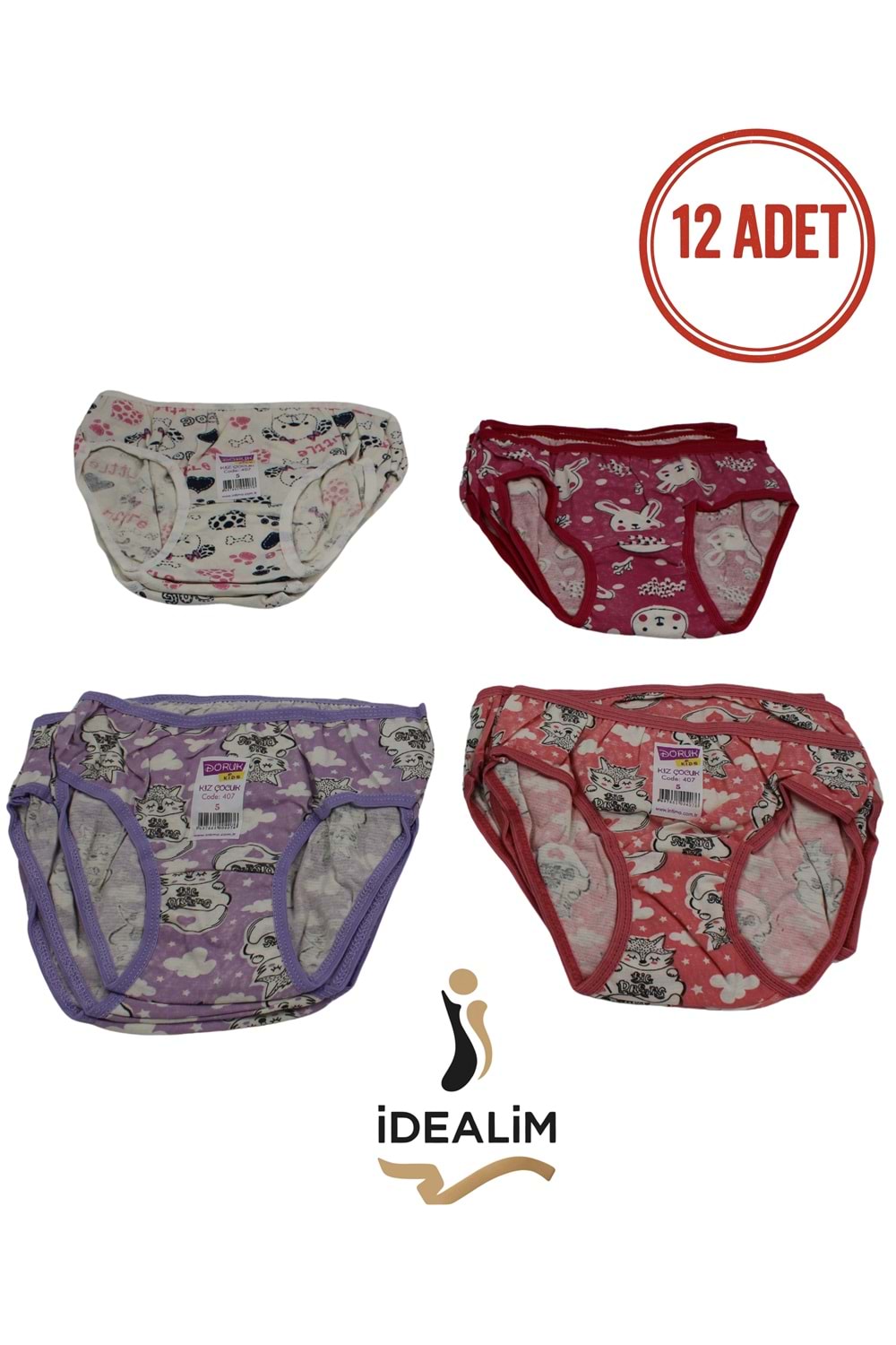 DORUK 12Lİ KIZ ÇOCUK EMP BATO - ASORTİ - 2