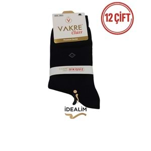 VAKRE 12Lİ ERKEK DİKİŞSİZ SOKET ÇORAP