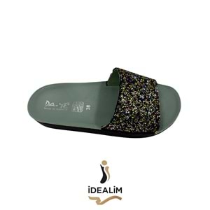 Bayan Taşlı Terlik - DAYE - BAYAN TAŞLI - RENKLİ - 40