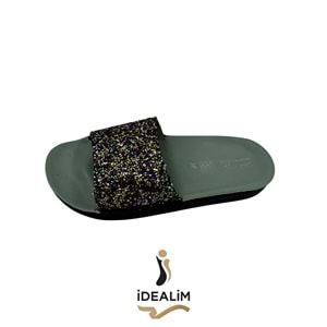 Bayan Taşlı Terlik - DAYE - BAYAN TAŞLI - RENKLİ - 40