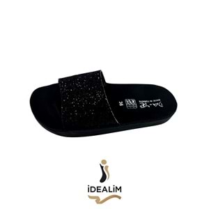 Bayan Taşlı Terlik - DAYE - BAYAN TAŞLI - SİYAH - 36