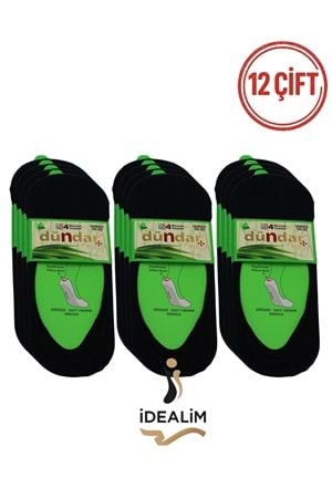 DÜNDAR 12Lİ UNISEX BAMBU BABET ÇORAP - BAMBU - SİYAH - 36-40