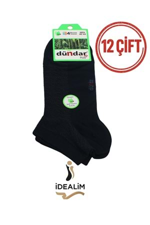DÜNDAR PLUS 12Lİ ERKEK BAMBU PATİK ÇORAP - DÜNDAR - BAMBU - LACİVERT - 40-44