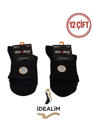 DÜNDAR PLUS 12Lİ KADIN MODAL SOKET ÇORAP - DÜNDAR - MODAL-5725-35-SİMLİ - ASORTİ - 36-40
