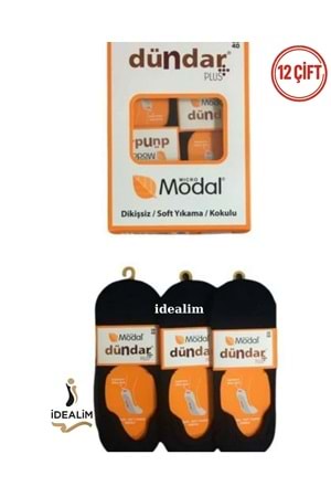 DÜNDAR PLUS 12Lİ KADIN MODAL BABET - MODAL - ASORTİ - 36-40