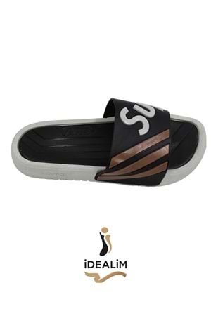 İDEALİM Merdane Rahat Pvc Taban Terlik - ART:007-1 VANS - KAHVE - 40/41