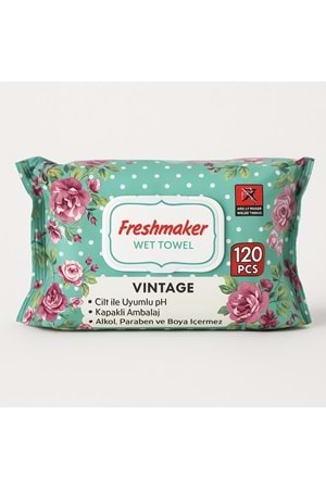 FREESMAKER 120Lİ VİNTAGE ISLAK MENDİL