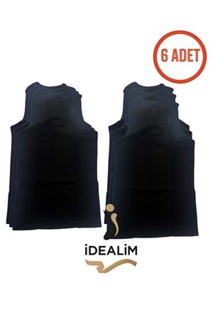 DORUK 6LI ERKEK SPORCU ATLET - SİYAH - M