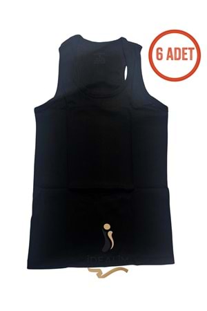 DORUK 6LI ERKEK SPORCU ATLET - SİYAH - M