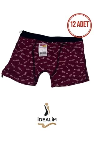 DORUK ERK ÇOCUK 12Lİ BASKILI BOXER - ASORTİ - 2