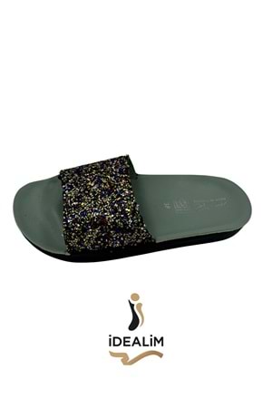 Bayan Taşlı Terlik - DAYE - BAYAN TAŞLI - RENKLİ - 36