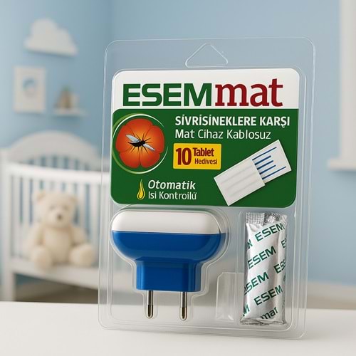 ESEMmat Oto.Isı Kontrollü Cihaz-10 Tablet hediyeli