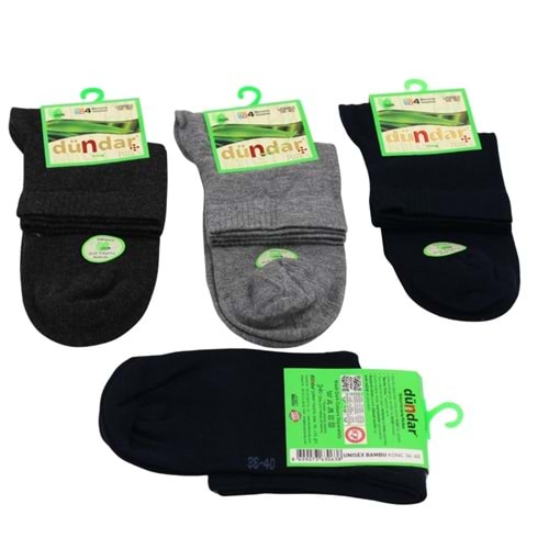 DÜNDAR PLUS 12Lİ ERKEK BAMBU KONÇ PATİK ÇORAP