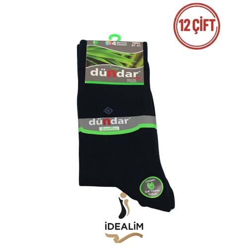 DÜNDAR PLUS 12Lİ GARSON BAMBU 4 MEVSİM ÇORAP - BAMBU - 4780-LACİVERT-36-40
