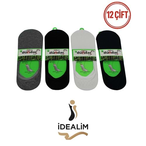 DÜNDAR PLUS 12Lİ ERKEK BAMBU BABET ÇORAP - BAMBU - ASORTİ - 40-44