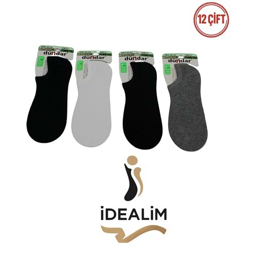 DÜNDAR PLUS 12Lİ ERKEK SNEAKERS ÇORAP - BAMBU - 6883-ASORTİ-40-44