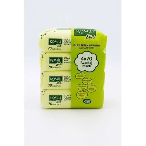 KOMİLİ SOFT ISLAK BEBEK HAVLUSU 4*70