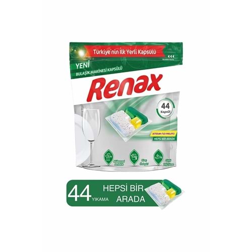 RENAX 44LÜ BULAŞIK MAKİNASI TABLETİ