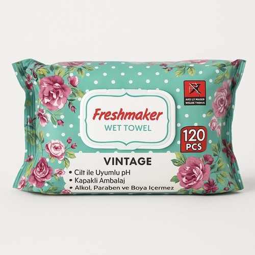FREESMAKER 120Lİ VİNTAGE ISLAK MENDİL