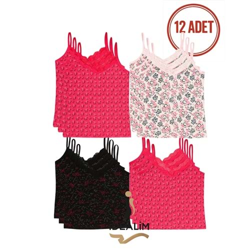 DORUK 12Lİ EMP BYN ATLET KARIŞIK RENK S-M