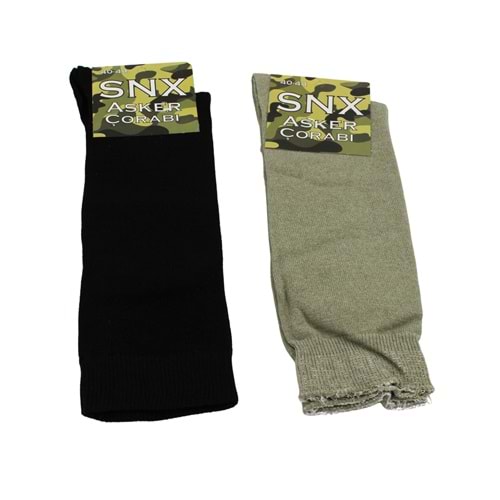 SNX ASKER ÇORABI - ASKER - SİYAH - 40-44