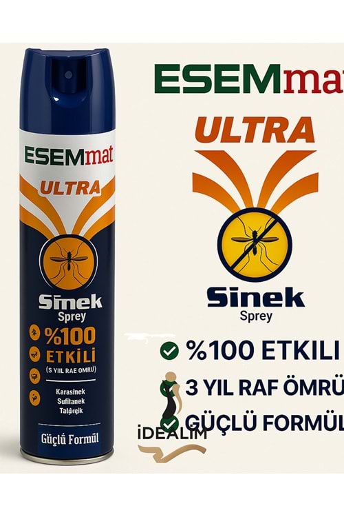 ESEMmat Ultra Sineklere Karşı Sprey 300ml %100 Etkili