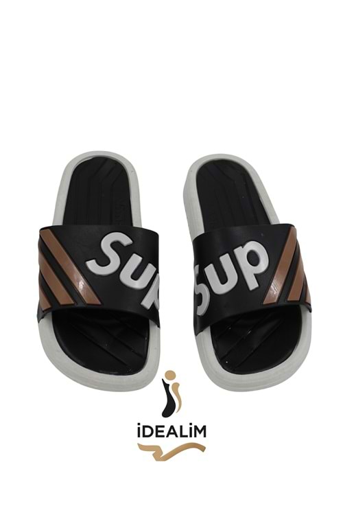 İDEALİM Merdane Rahat Pvc Taban Terlik - ART:007-1 VANS - KAHVE - 40/41