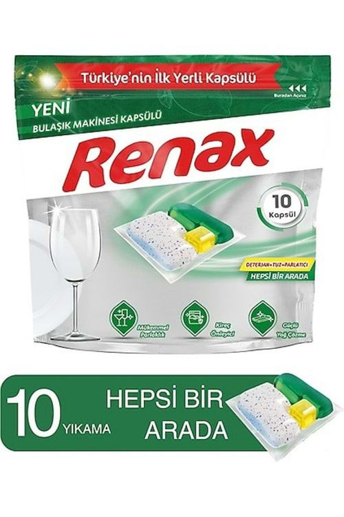 RENAX 10LU BULAŞIK MAKİNASI TABLETİ