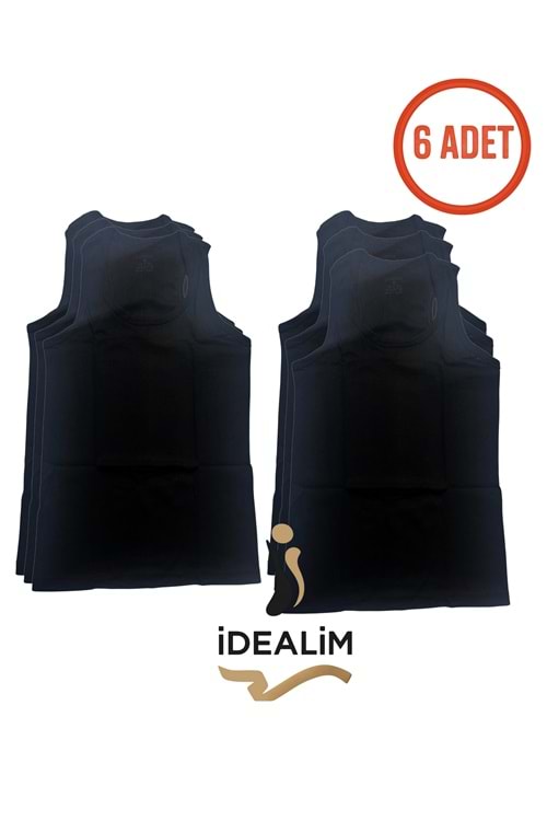 DORUK 6LI ERKEK SPORCU ATLET - SİYAH - M