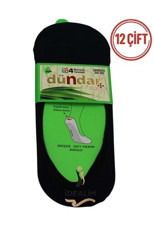DÜNDAR 12Lİ UNISEX BAMBU BABET ÇORAP - BAMBU - ASORTİ - 36-40