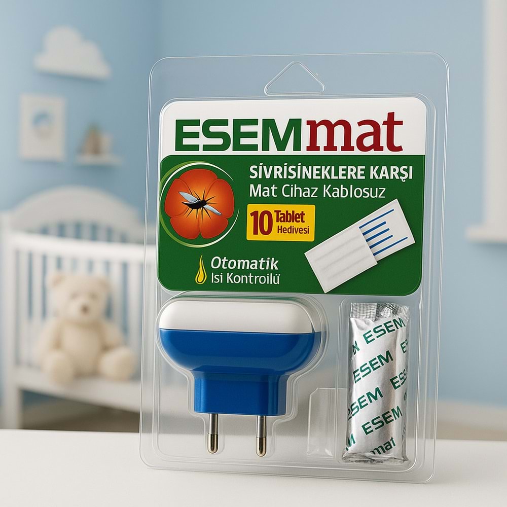 ESEMmat Oto.Isı Kontrollü Cihaz-10 Tablet hediyeli
