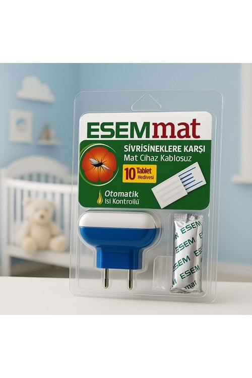 ESEMmat Oto.Isı Kontrollü Cihaz-10 Tablet Hediyeli