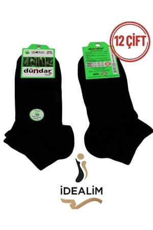 DÜNDAR PLUS 12Lİ ERKEK BAMBU PATİK ÇORAP - DÜNDAR - BAMBU - ANTRASİT - 40-44