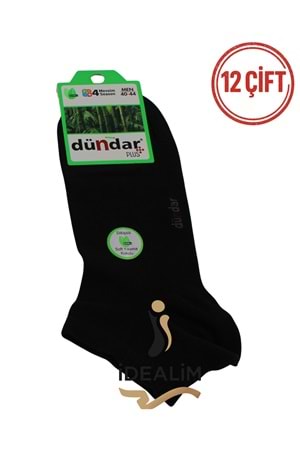 DÜNDAR PLUS 12Lİ ERKEK BAMBU PATİK ÇORAP - DÜNDAR - BAMBU - ANTRASİT - 40-44