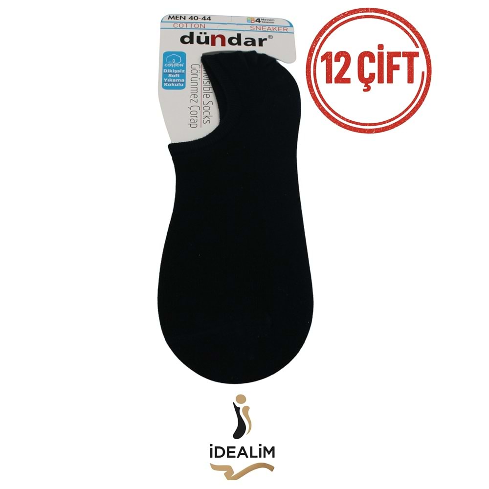 DÜNDAR PLUS 12Lİ ERKEK COTTON SNEAKER - COTTON - 5558-LACİVERT-40-44