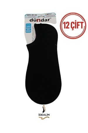 DÜNDAR PLUS 12Lİ ERKEK COTTON SNEAKER - COTTON - 5558-SİYAH-40-44