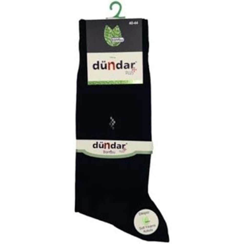 DÜNDAR PLUS 12Lİ ERKEK BAMBU LYCRA SOKET ÇORAP - BAMBU - BEYAZ - 40-44