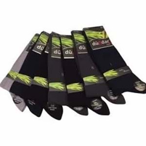 DÜNDAR PLUS 12Lİ ERKEK BAMBU LYCRA SOKET ÇORAP - BAMBU - BEYAZ - 40-44