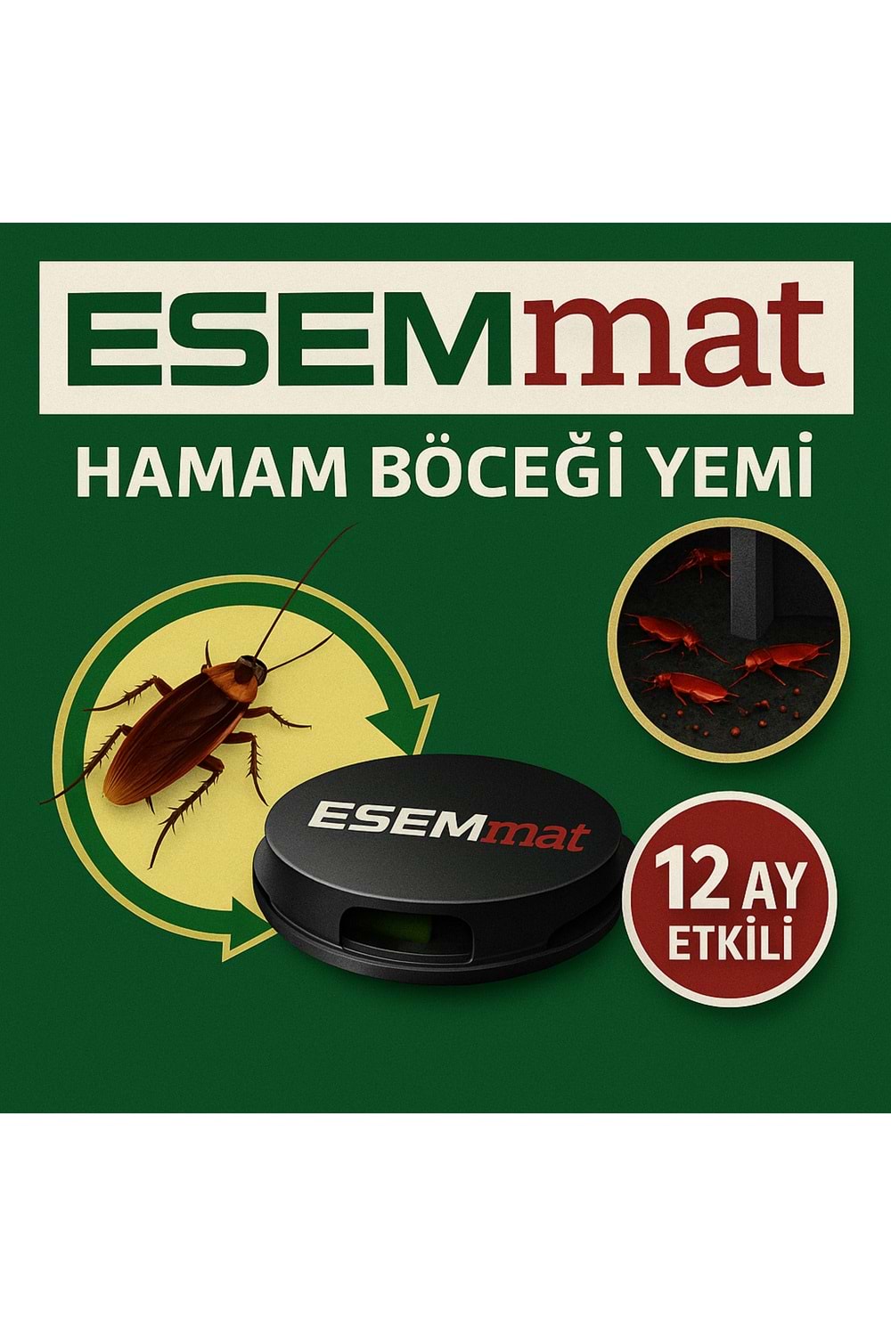 ESEMmat Hamam Böcek Yemi 12 Ay etkili (4 yemli)