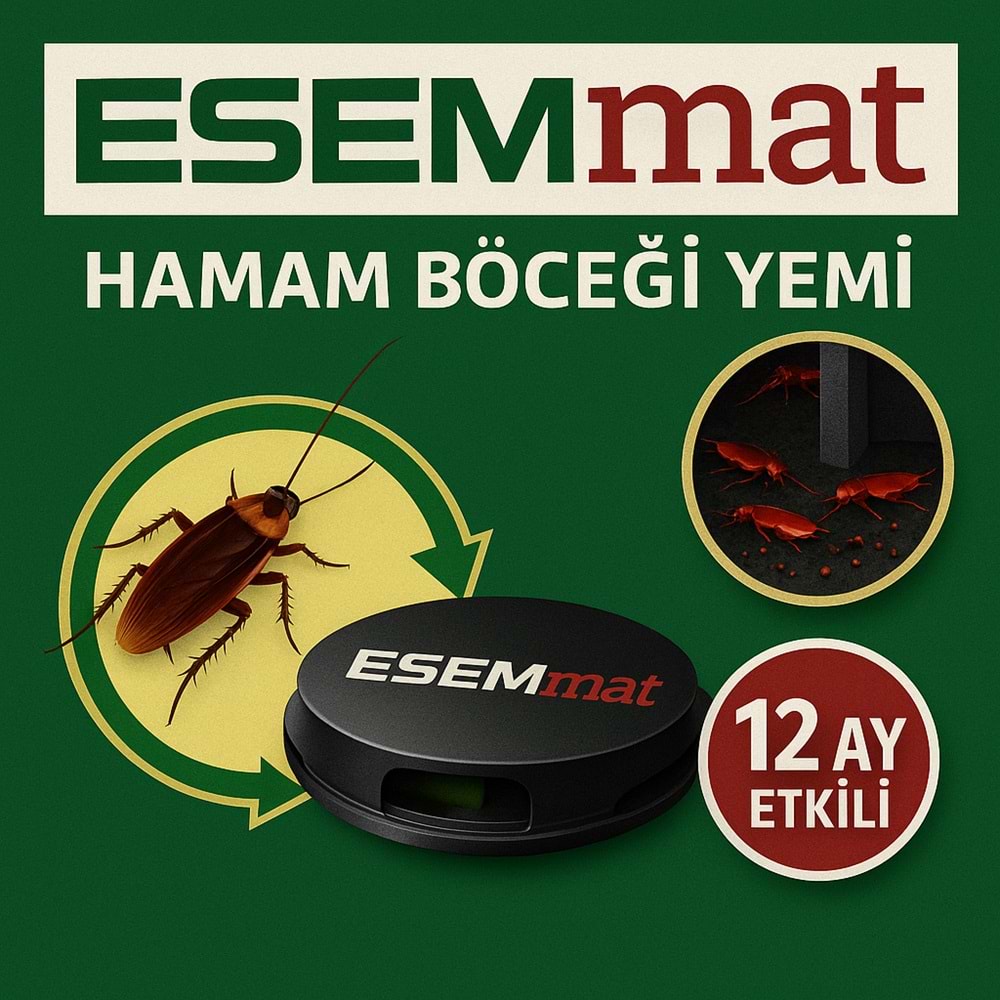 ESEMmat Hamam Böcek Yemi 12 Ay etkili (4 yemli)