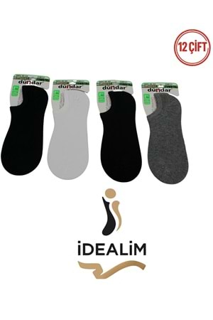 DÜNDAR PLUS 12Lİ ERKEK SNEAKERS ÇORAP - BAMBU - 6883-ASORTİ-40-44