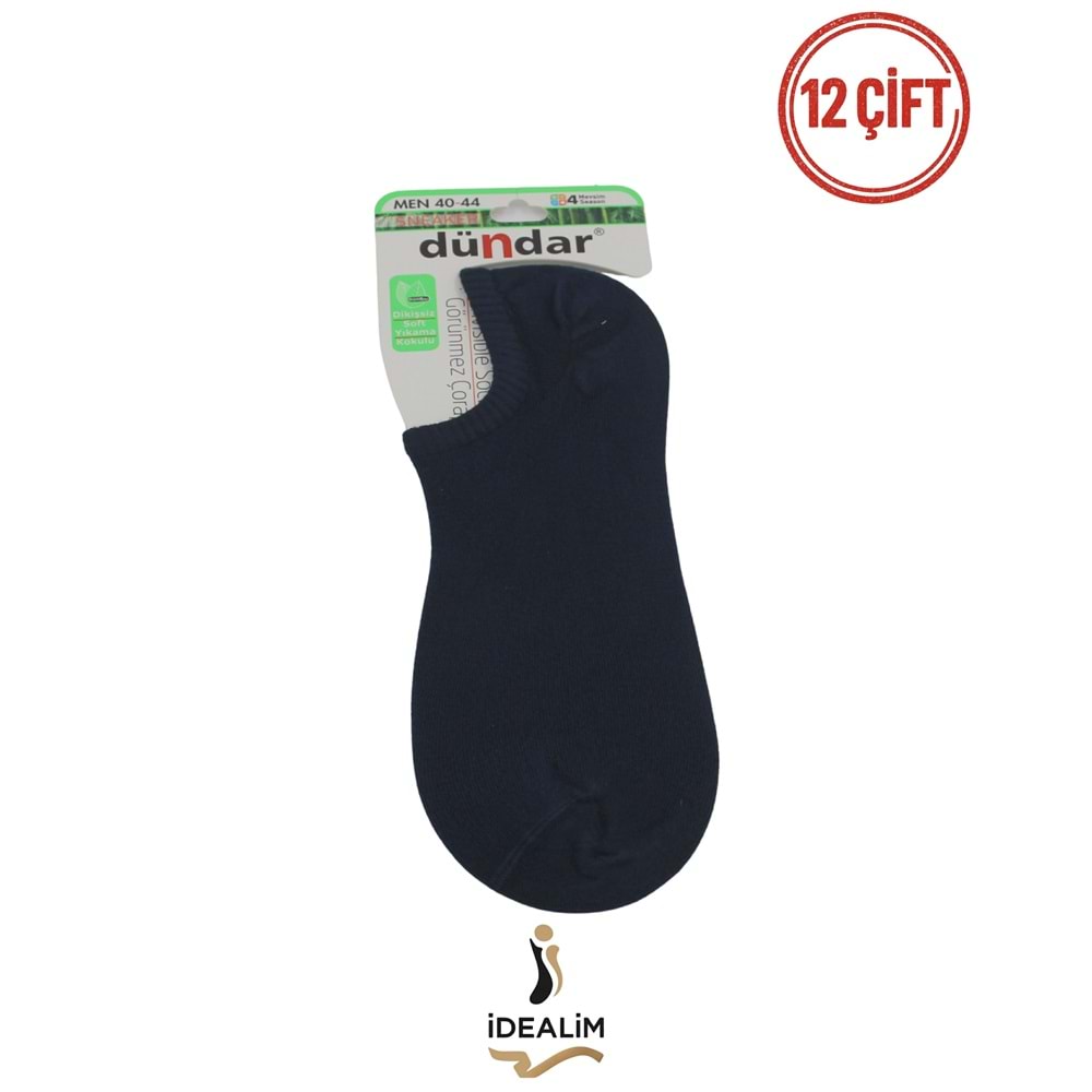 DÜNDAR PLUS 12Lİ ERKEK SNEAKERS ÇORAP - BAMBU - 6883-LACİVERT-40-44